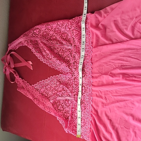 Women's Plus size  hot pink sheer baby doll 3X NWOT - Picture 12 of 15